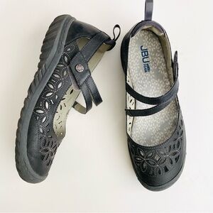 JBU Women's Bellerose Encore Mary Jane Shoes Size 9 Charcoal Gray Grey Vegan